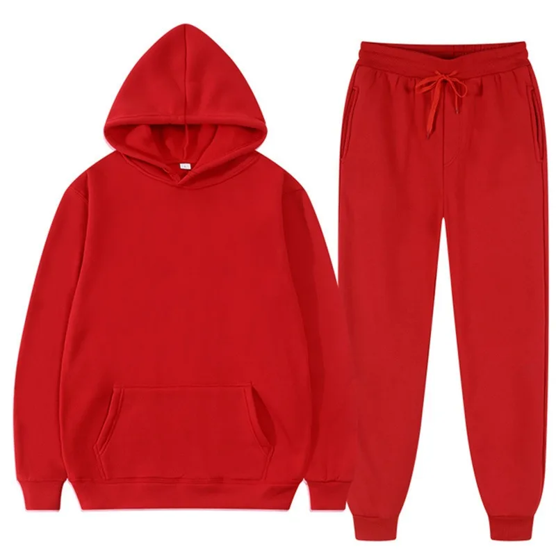 Running Gear For Women - Men Tracksuit 2 Pieces Sets Hooded