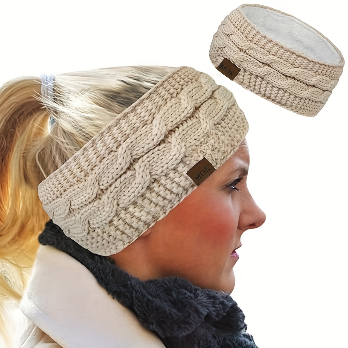 Running Gear Hat - Winter Cycling Headband Windproof Thickened Plush