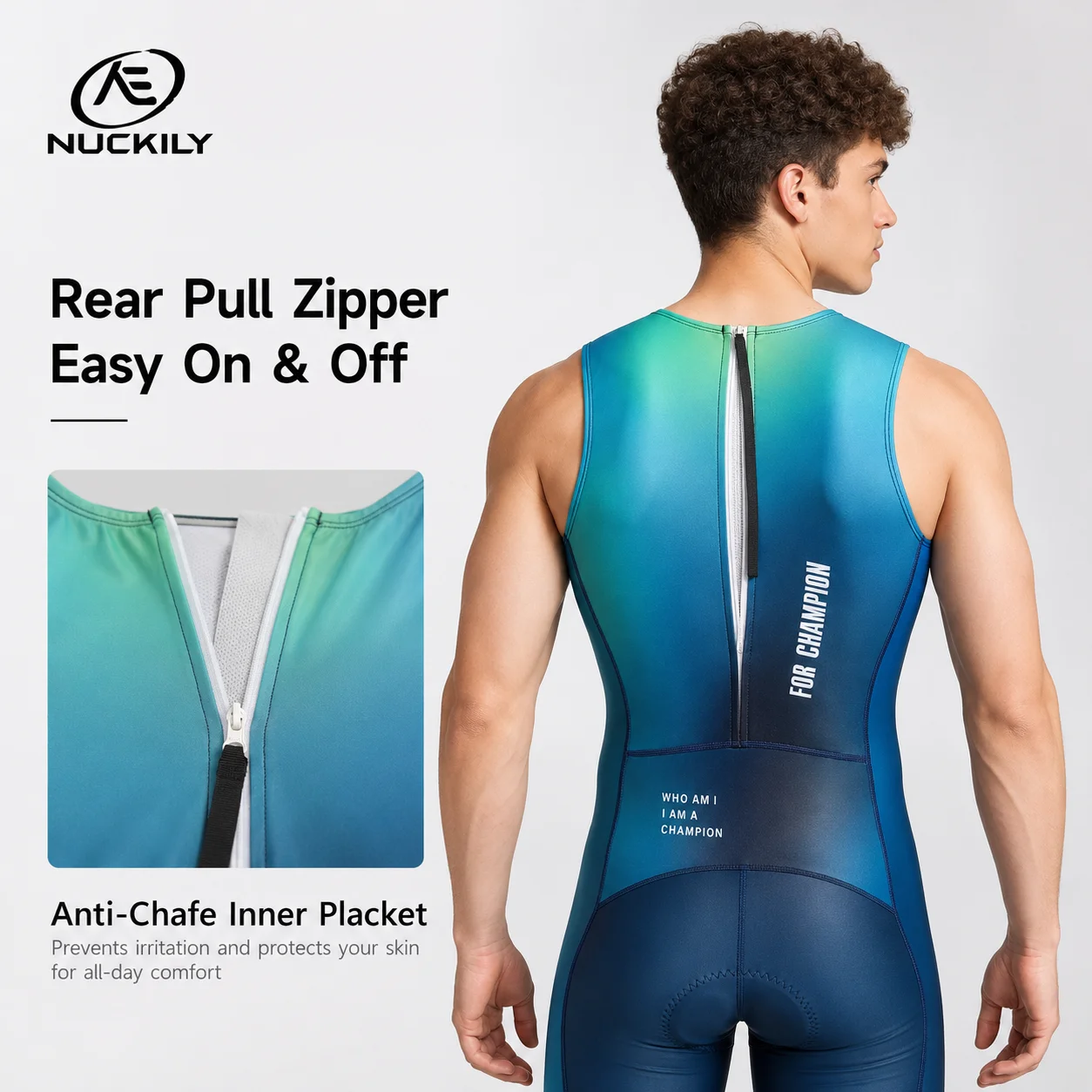 NUCKILY Triathlon Suit Sleevel - огляд і ціна Running Gear Long Sleeve