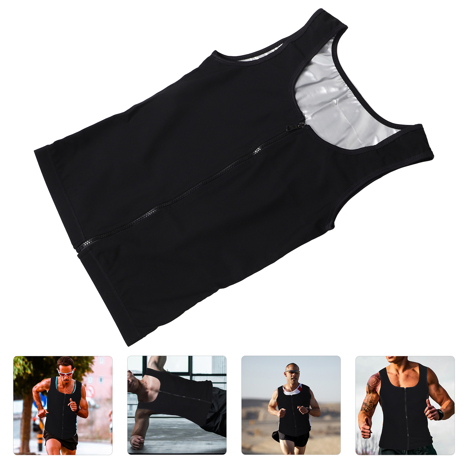 Men's Breathable Zip-Up Compre - огляд і ціна Running Gear Girls