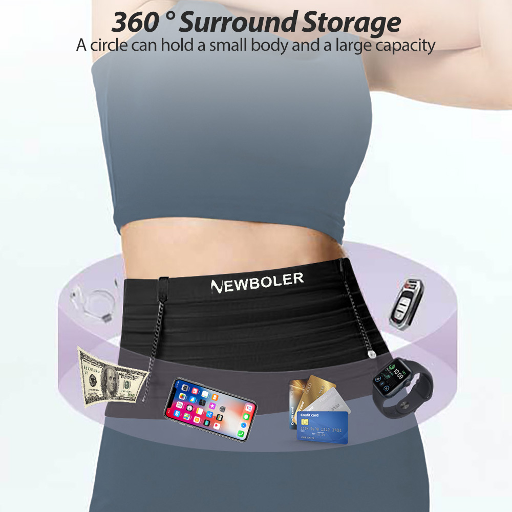 NEWBOLER Elastic Sports Waist  - огляд і ціна Running Gear Organizer