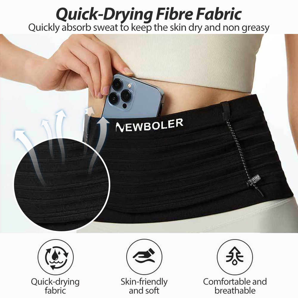 NEWBOLER Elastic Sports Waist  - огляд і ціна Running Gear Organizer